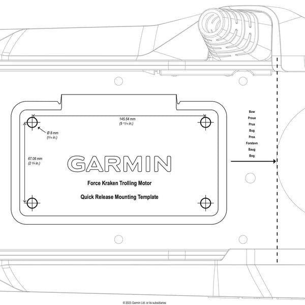 Garmin® Force Kraken Quick Release Plate White Garmin® Force Kraken Quick Release Plate White