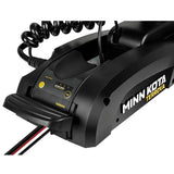 A freshwater Minn Kota Terrova trolling motor real-time battery meter