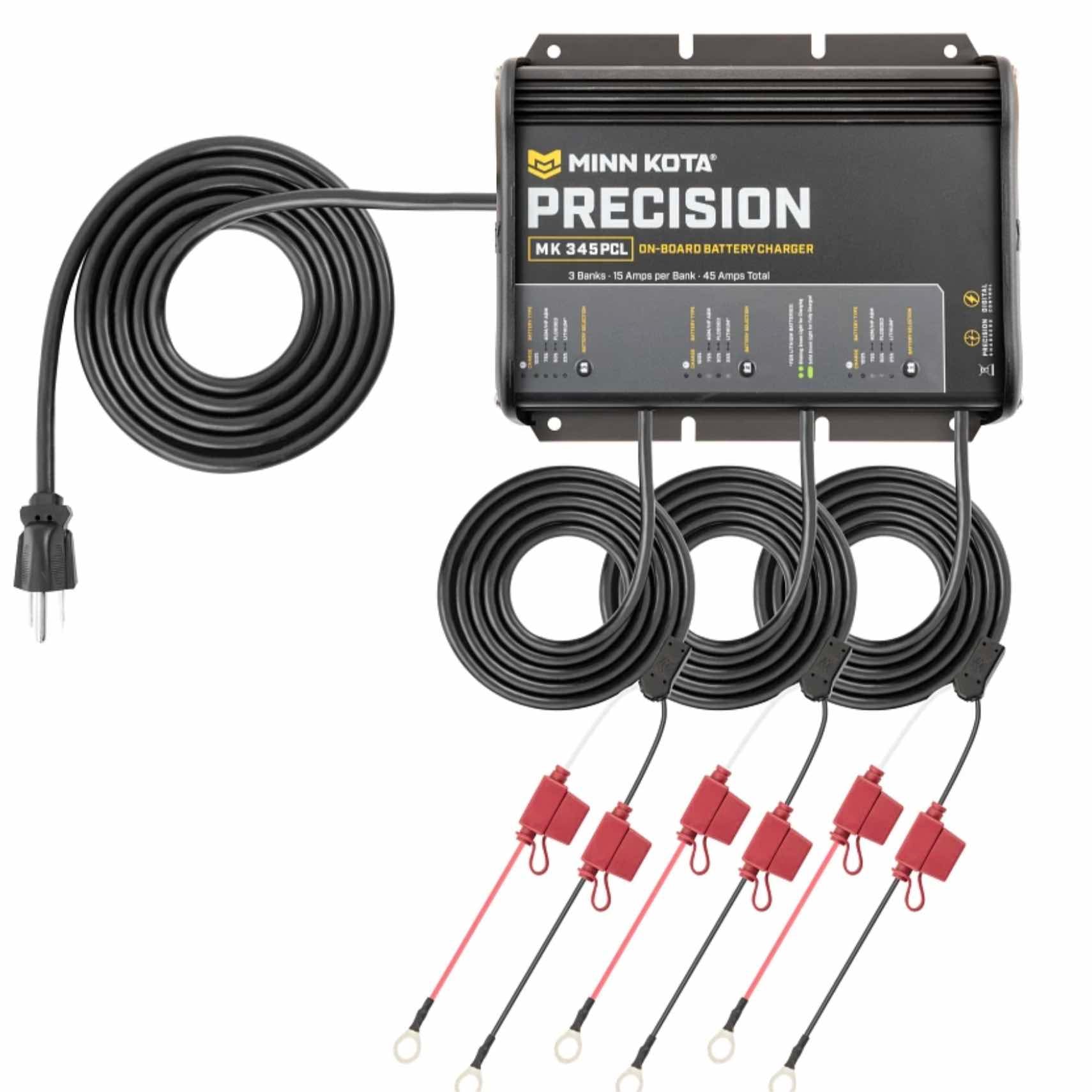 Minn Kota® 15 Amp Three Bank Precision Charger MK 345 PCL