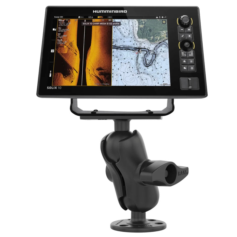RAM® Drill-Down Double Ball Mount for Humminbird XPlore and Helix 8, 9 –